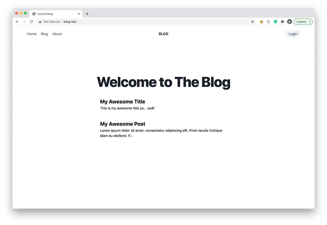 blog home